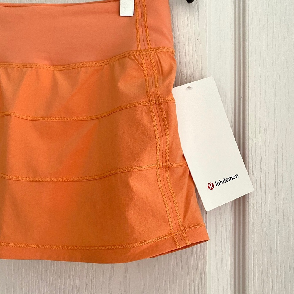 LULULEMON Pace Rival Skirt MR Golden Apricot - Picture 7 of 9